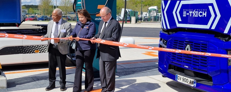 Milence Inaugurates First Electric Charging Hub for Heavy Trucks Near Rouen