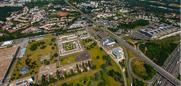 Vue aérienne de Genopole