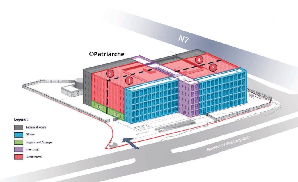 Let – 10,500 m² of cleanrooms, divisible into units from 2,700 m² upwards, in Évry-Courcouronnes, Essonne (91)