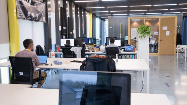 To let – Offices within the La Nave co-working space in Madrid, Spain