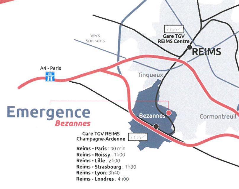 To let – 4,000 m² of offices near Reims in Bezannes – Marne (51)