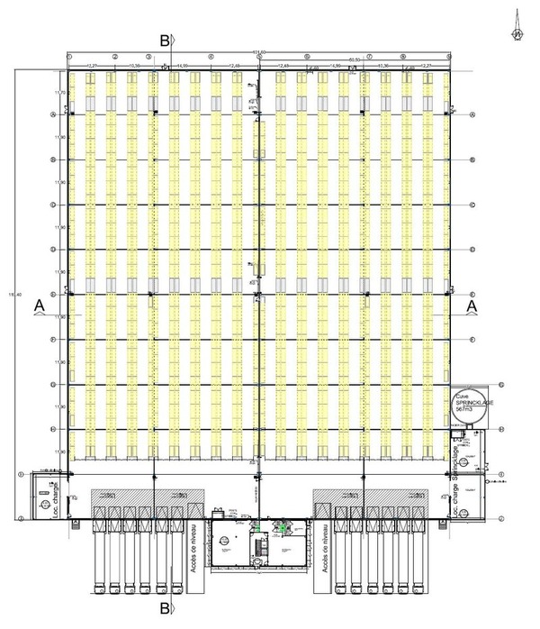 To let or for sale – Industrial warehouses totalling 12,902 m² in Calais – Pas-de-Calais (62)
