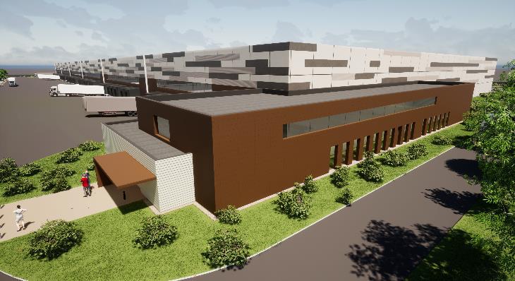 For sale – 36,000 m² logistics warehouse (divisible) in the Eurotransit business park in Trémery – Moselle (57)