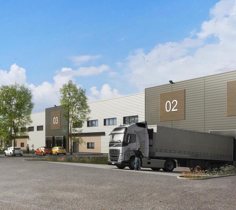 For sale or to let – Business premises ranging from 741 m² to 11,586 m² in the ZA Turquerie business park in Calais – Pas-de-Calais (62)