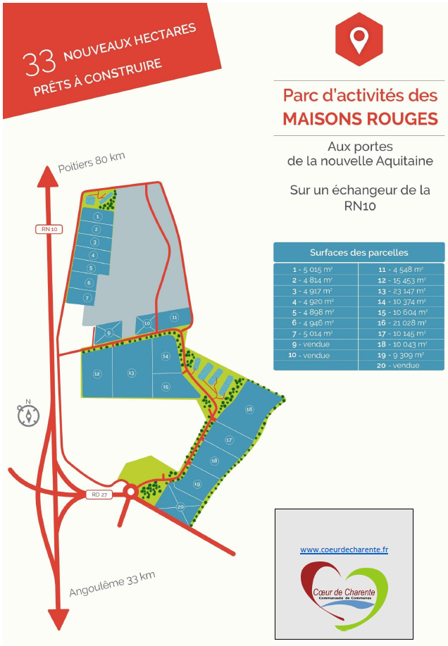 For sale – 33-hectare plot of land, divisible into plots from 4,500 m² upwards, in Chenon