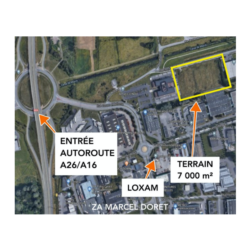 For sale – 7,000 m² plot of land in Calais