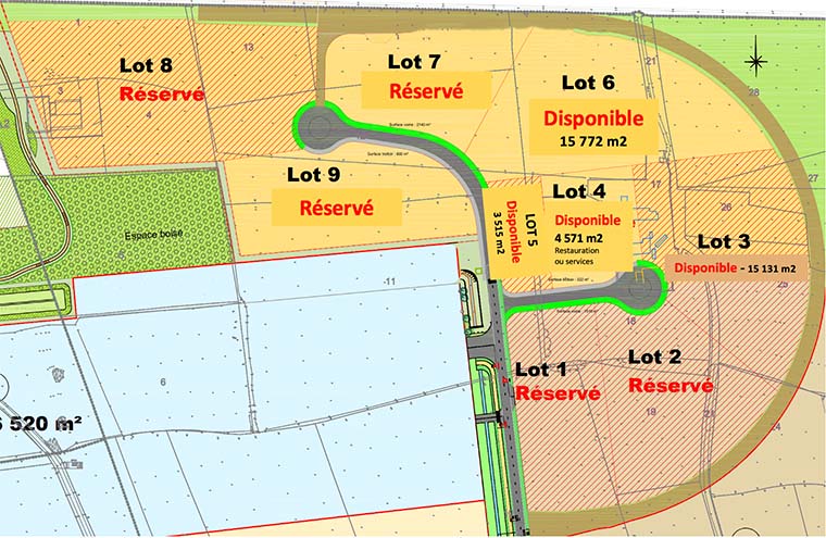 For sale – 4.6-hectare industrial plot in the Turquerie business park in Calais – Pas-de-Calais (62)