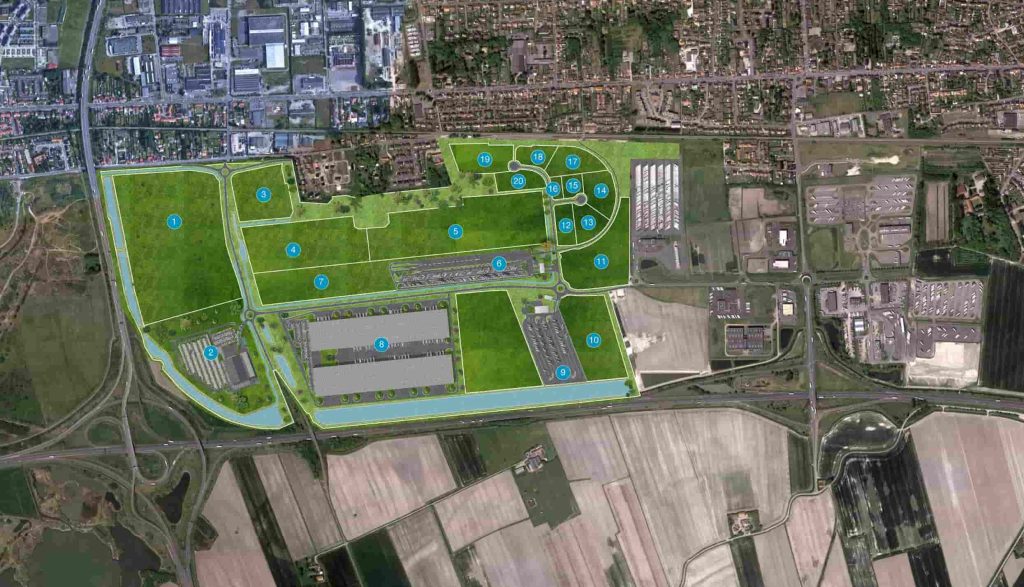 For sale – 8,890 m² industrial plot in the Turquerie business park in Calais – Pas-de-Calais (62)