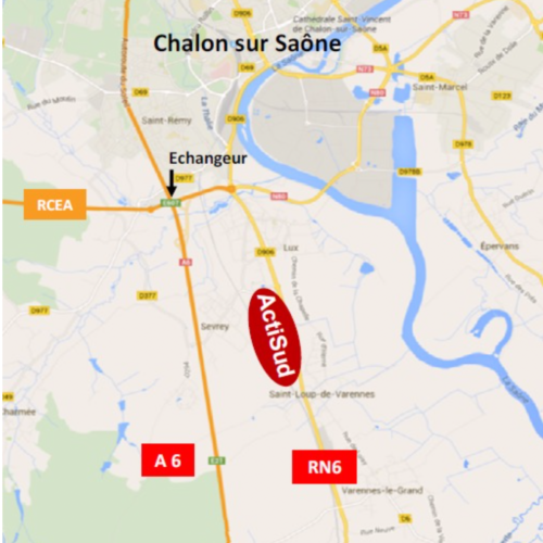 For sale – 6.5 ha of land in the Actisud zone in Saône-et-Loire (71)