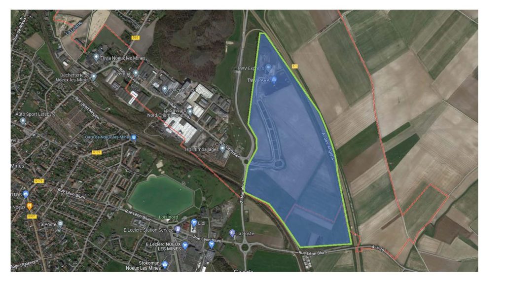 For sale – Industrial plots from 1 ha in the LogisterrA26 Business Park in Nœux-les-Mines/Labourse – Pas-de-Calais (62)