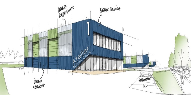 Industrial building in Nevers Magny-Cours