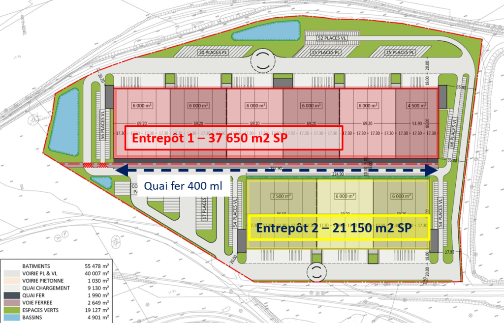 Logistics warehouses to let in Thionville – from 4,000 m²