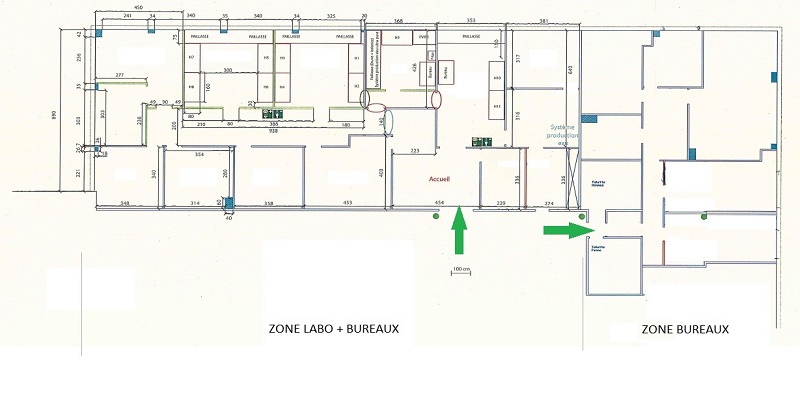 210 m² L2 laboratories to let/for sale – Nîmes/Gard