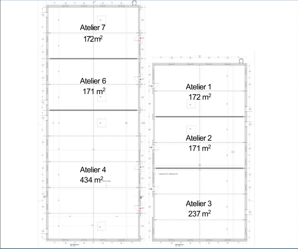 400 m² business premises for rent near Montbéliard
