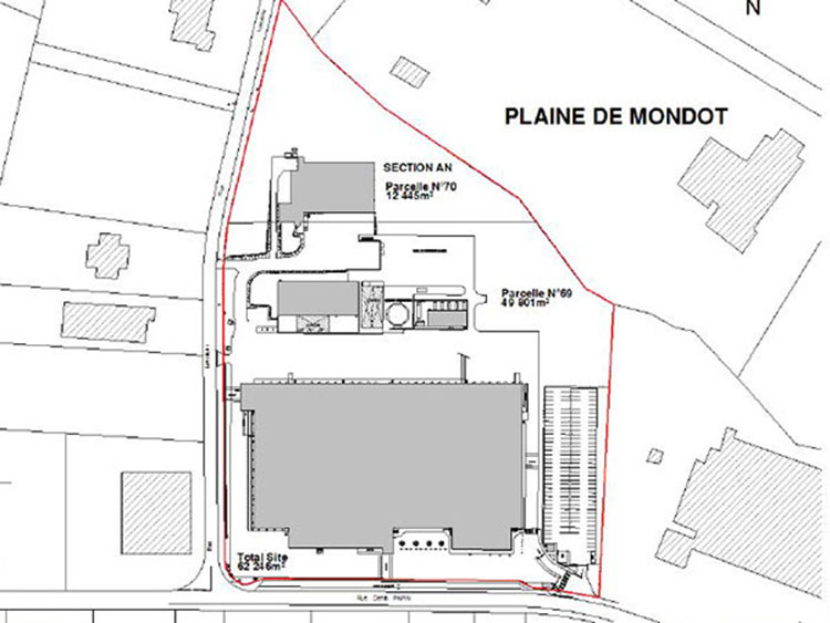 20,000 m² fresh and frozen food processing site for sale on the Bordeaux–Toulouse route