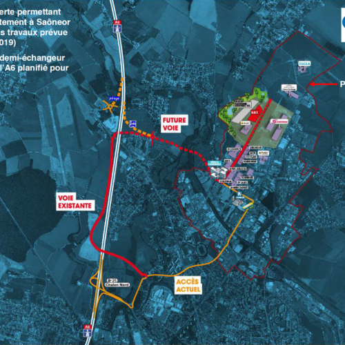 50 ha of land for sale at the SaôneOr industrial estate in Saône-et-Loire (71)