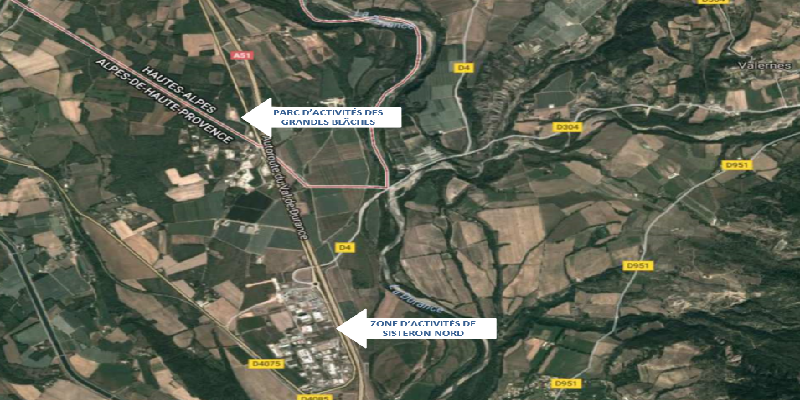 Industrial land from 1,886 m² for sale – South Gap/Hautes-Alpes